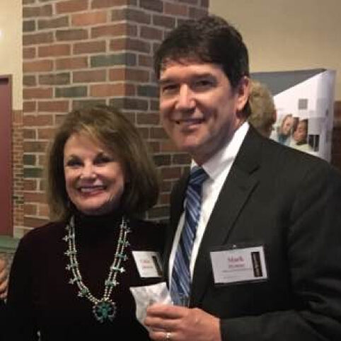 Dr. Mark with Cathy Jameson, founder of Jameson Management, Inc.